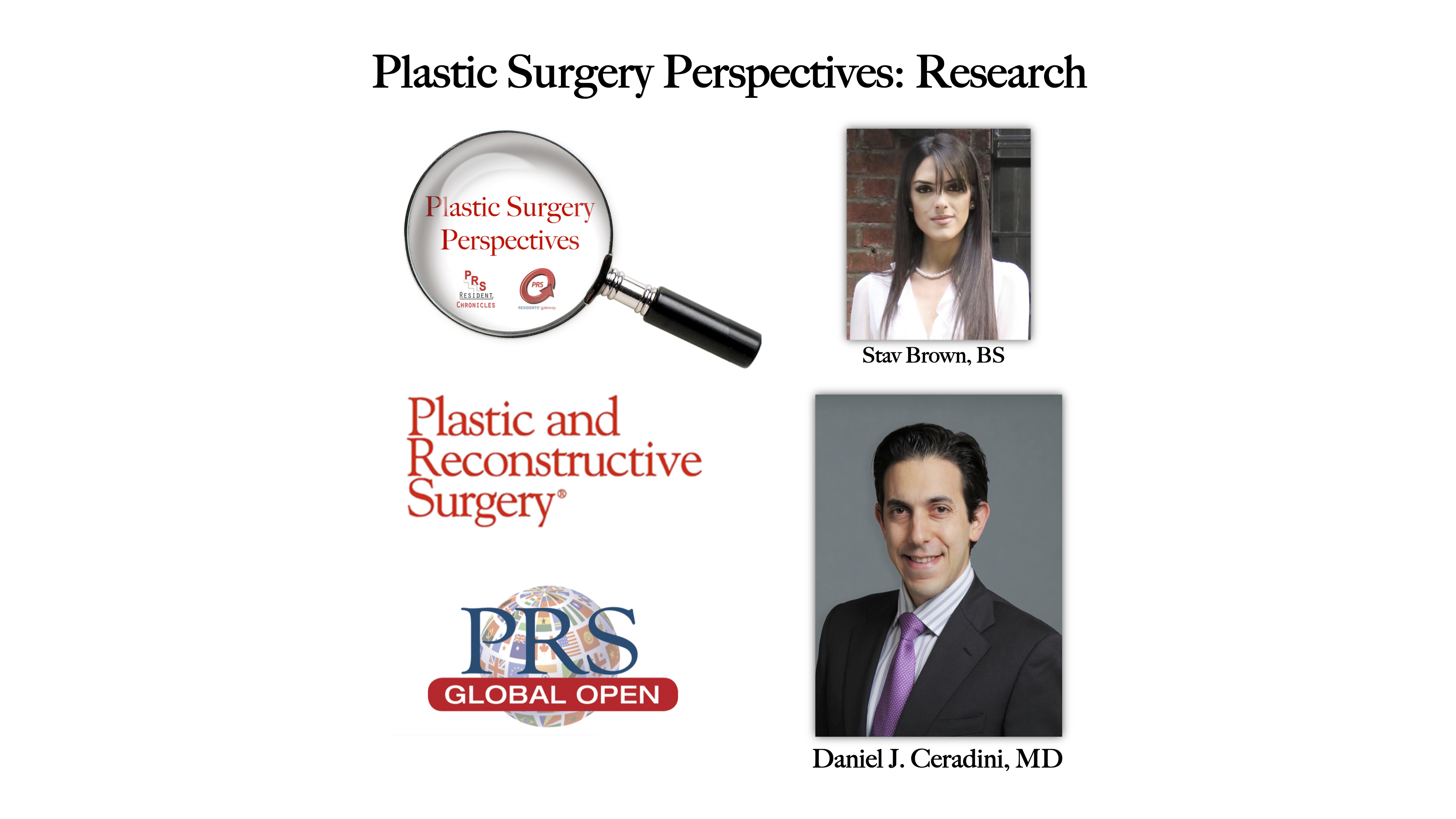 Plastic Surgery Perspectives: Research—Interview with Dr. Daniel J.
Ceradini